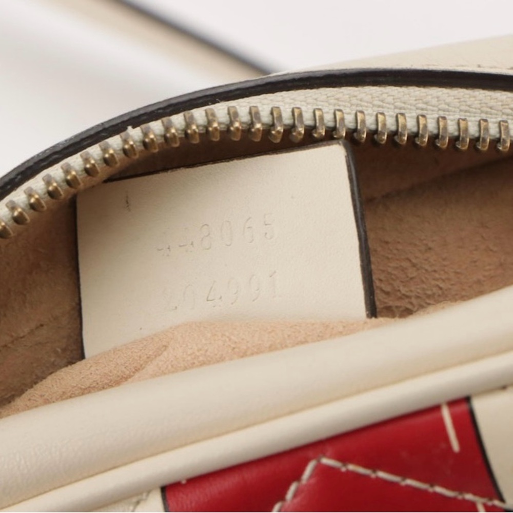 GUCCI Trompe L'Oeil Print GG Marmont Chain Shoulder Bag in Matelassé Leather - Picture 5 of 8
